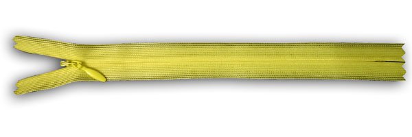Молния Ykk потайная 18 см желтая